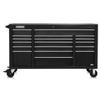 Proto® 550E 67" Front Facing Power Workstation w/ USB - 18 Drawer, Dual Black - Eagle Tool & Supply