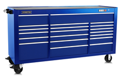 Proto® 550S 78" Workstation - 20 Drawer, Gloss Blue - Eagle Tool & Supply