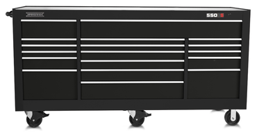 Proto® 550S 88" Workstation - 20 Drawer, Gloss Black - Eagle Tool & Supply