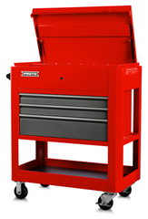 Proto® Heavy Duty Utility Cart- 3 Drawer Red - Eagle Tool & Supply