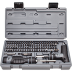 Proto® 91 Piece Multibit Set with Ratcheting Screwdriver and T-Handle - Eagle Tool & Supply
