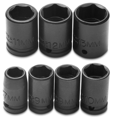 Proto® 1/4" Drive 7 Piece Metric Impact Socket Set - 6 Point - Eagle Tool & Supply