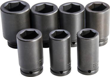 Proto® 3/4" Drive 7 Piece Deep Metric Impact Socket Set - 6 Point - Eagle Tool & Supply