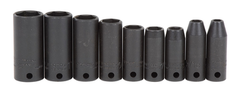 Proto® 3/8" Drive 9 Piece Thin Wall Deep Impact Socket Set - 6 Point - Eagle Tool & Supply