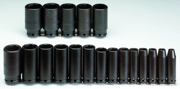 Proto® 1/2" Drive 19 Piece Deep Impact Socket Set - 6 Point - Eagle Tool & Supply