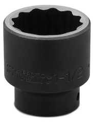 Proto® 1/2" Drive Impact Socket 1-1/2" - 12 Point - Eagle Tool & Supply