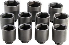 Proto® 1" Drive 11 Piece Deep Impact Socket Set - 6 Point - Eagle Tool & Supply