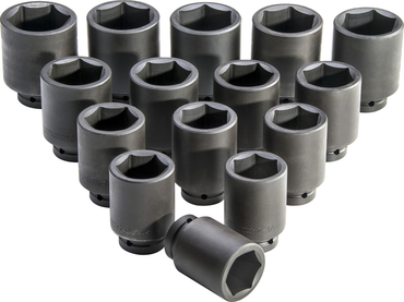 Proto® 1" Drive 15 Piece Deep Impact Socket Set - 6 Point - Eagle Tool & Supply