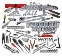 Proto® 99 Piece Metric Heavy Equipment Set With Top Chest J442719-8RD - Eagle Tool & Supply