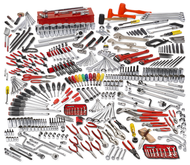 Proto® 400 Piece Advanced Maintenance Tool Set With Roller Cabinet J442742-8RD and Top Chest J442719-12RD-D - Eagle Tool & Supply