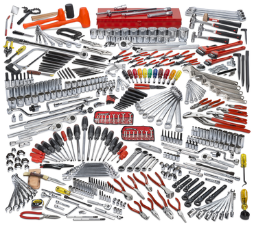 Proto® 453 Piece Intermediate Tool Set With Roller Cabinet J442742-8RD and Top Chest J442719-12RD-D - Eagle Tool & Supply