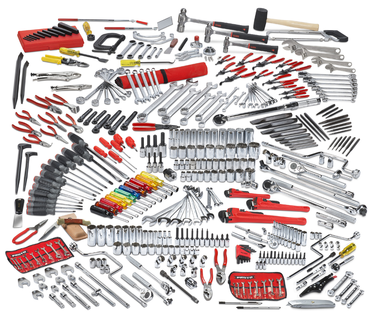 Proto® 411 Piece Advanced Maintenance Tool Set With Roller Cabinet J442735-7RD and Top Chest J442719-10RD-D - Eagle Tool & Supply