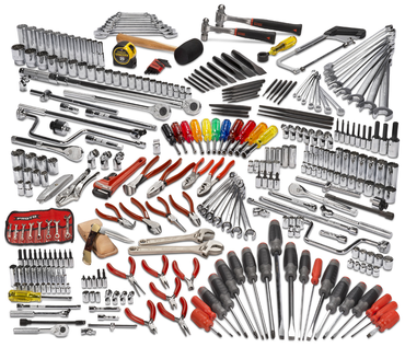 Proto® 334 Piece Master Advanced Maintenance Set With Roller Cabinet J442742-12RD and Top Chest J442719-8RD - Eagle Tool & Supply