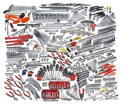 Proto® 613 Piece Master Technician Maintenance Set With Workstation J445442-14RD - Eagle Tool & Supply