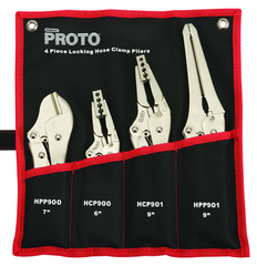 Proto® 4 Piece Locking Hose Clamp Pliers Set - Eagle Tool & Supply