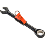 Proto® Tether-Ready Black Chrome Combination Non-Reversible Ratcheting Wrench 9/16" - Spline - Eagle Tool & Supply