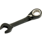 Proto® Black Chrome Combination Stubby Reversible Ratcheting Wrench 11/16" - Spline - Eagle Tool & Supply