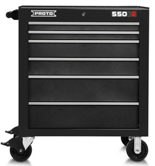 Proto® 550S 34" Roller Cabinet - 6 Drawer, Dual Black - Eagle Tool & Supply