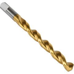 #18 Precision Twist Drill HSS TiN QC 135 Jobber Drill ANSI Series QC21G E-code # QC21GN18 - Eagle Tool & Supply