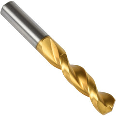 #15 Precision Twist Drill HSS TiN QC 135 Stub Drill Short ANSI Series QC41G E-code # QC41GN15 - Eagle Tool & Supply