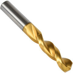 #19 Precision Twist Drill HSS TiN QC 135 Stub Drill Short ANSI Series QC41G E-code # QC41GN19 - Eagle Tool & Supply