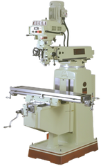 Electronic Variable Speed Vertical Mill - R-8/NT30 Spindle - 10 x 50'' Table Size - 3HP - 3PH - 220V Motor - Eagle Tool & Supply