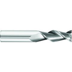 5/8 x 5/8 x 1 x 3-1/2 OAL Square 2 Flute Carbide End Mill for Aluminum - Round Shank- Uncoated - Eagle Tool & Supply