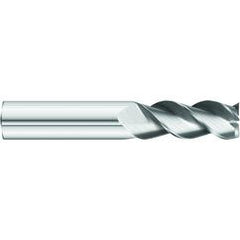 5/8 x 5/8 x 2-1/2 x 5 OAL Square 3 Flute Carbide End Mill for Aluminum - Weldon Shank- Uncoated - Eagle Tool & Supply