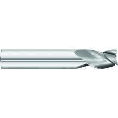 5/8 x 5/8 x 1 x 3-1/2 OAL Square 3 Flute Carbide End Mill for Aluminum - Round Shank- Uncoated - Eagle Tool & Supply