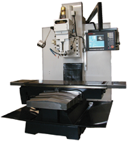 BTM50CNC Bed Type Milling Machine with 10 HP Motor; 20 x 63 Table; 2600 lb Table Cap; 60-4000 RPM - Eagle Tool & Supply