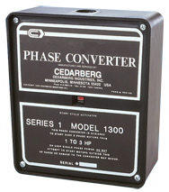 Series 1 Phase Converter - #1100B; 1/4 to 1/2HP - Eagle Tool & Supply