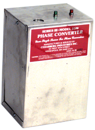 Heavy Duty Static Phase Converter - #3500; 7-1/2 to 10HP - Eagle Tool & Supply