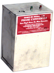 Heavy Duty Static Phase Converter - #3300; 2 to 3HP - Eagle Tool & Supply