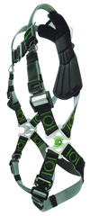 Miller Revolution Harness w/Dualtech Webbing; Quick Connect Chest & Leg Straps; Cam Buckles;ErgoArmor Back Shield & Stand Up Back D-Ring - Eagle Tool & Supply