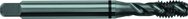 5/8-18 H5 4 Flute Spiral Flute Semi-Bottoming Black Ring Tap-Steam Oxide - Eagle Tool & Supply
