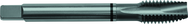 M10x1.25 D5 3 Flute Spiral Pointed Plug Black Ring Tap-Steam Oxide - Eagle Tool & Supply