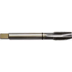 ‎3/8-24 H4 3 Flute Spiral Pointed Plug Black Ring Tap-TICN - Eagle Tool & Supply