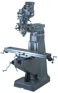 Vertical Mill - R-8 Spindle - 9 x 49'' Table Size - 3HP - 30 min. 2Hp Continuous Run, 3PH, 230V Motor - Eagle Tool & Supply