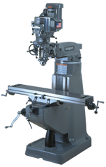 Vertical Mill - R-8 Spindle - 9 x 49'' Table Size - 3HP - 30 min. 2Hp Continuous Run, 3PH, 230V Motor - Eagle Tool & Supply