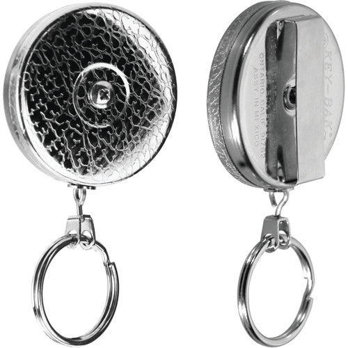 Model: 3-24″ Stainless Steel Chain Key Reel with Belt Loop - Split Ring Attachment - Eagle Tool & Supply