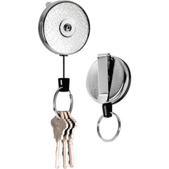 Model: 485-HDK-48″ Kevlar Cord Key Reel with Belt Clip - Split Ring Attachment - Eagle Tool & Supply