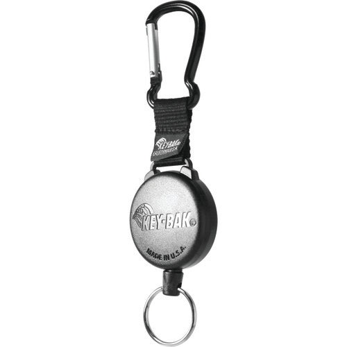 Model: 488B - Securit 48″ Kevlar Cord Retractor with Carabineer Clip - Split Ring Attachment - Eagle Tool & Supply