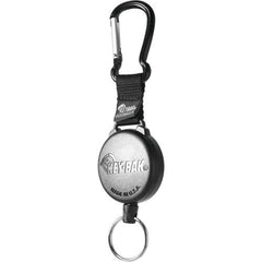 Model: 488B - Securit 48″ Kevlar Cord Retractor with Carabineer Clip - Split Ring Attachment - Eagle Tool & Supply