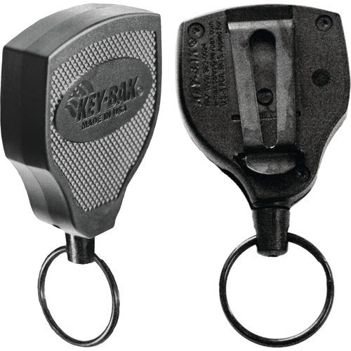 Model: S48K - Super 48″ Kevlar Cord Key Reel with Belt Clip - Kevlar Cord - Split Ring Attachment - Eagle Tool & Supply
