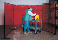 6' x 8' - Protect-O-Screen Welding Screen-Trans Vinyl - Eagle Tool & Supply