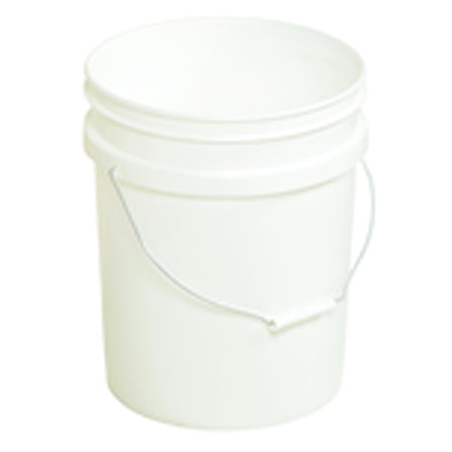 Plastic Pail - Model PAIL54PWS - White - Can be used with liquids up to 190°F - Eagle Tool & Supply