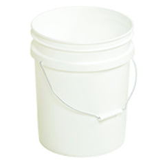 Plastic Pail - Model PAIL54PWS - White - Can be used with liquids up to 190°F - Eagle Tool & Supply