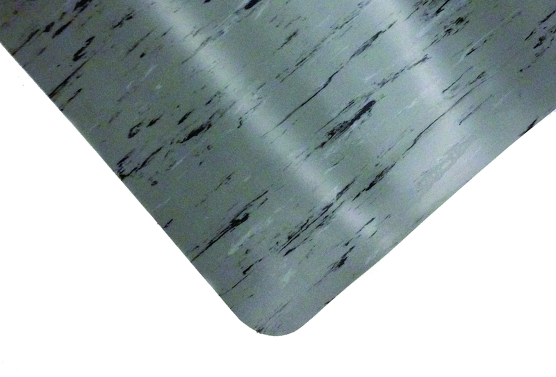 3' x 60' x 1/2" Thick Marble Pattern Mat - Gray/Black/White - Eagle Tool & Supply