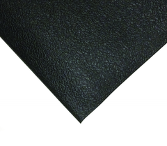 6' x 60' x 3/8" Thick Soft Comfort Mat - Black Pebble Emboss - Eagle Tool & Supply