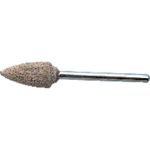 1/8″ × 1 1/2″ Shank-3/8″ × 3/8″ - B52 - Cotton Reinforced Aluminum Oxide Mounted Point - Eagle Tool & Supply